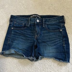Express denim shorts